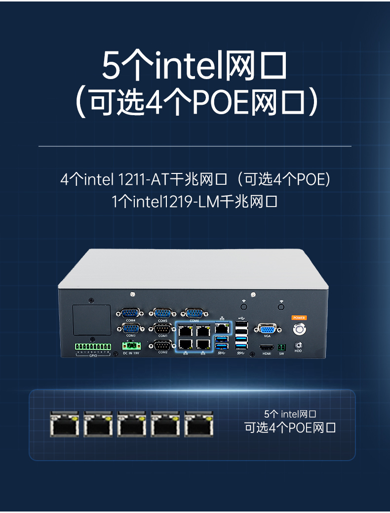 pa集团官网入口嵌入式工控机,5网口6串口工业电脑,DTB-3065-H110.jpg