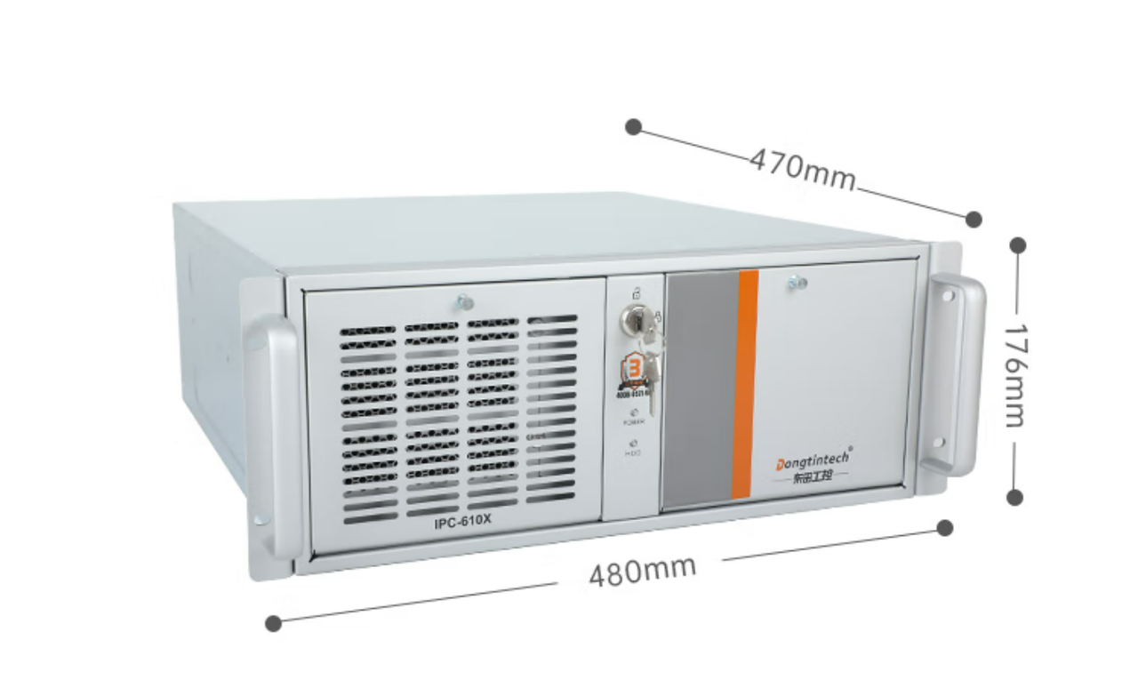　这款机器采用了DT-610X机箱和DT-WR680MA主板。整体为银灰色。采用了热浸镀锌薄钢板，防锈、耐候性强。并且它的防锈蚀性特别好，-般环境防蚀效果可达30-50年，热浸镀锌薄钢板外形美观，加工容易。尺寸为430（481.6带耳朵）*470*176mm（宽*深*高）,约重23kg，便于搬运。