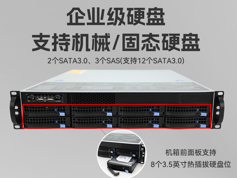 pa集团官网入口工控服务器,至强Scalable系列处理器,5PCIe扩展工业电脑,DT-26508-BC621MZ